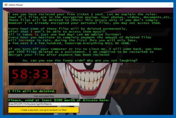 Jokers House Ransomware