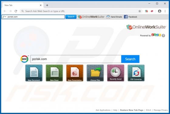OnlineWorkSuite Toolbar