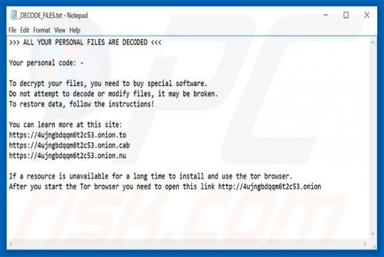 UIWIX Ransomware