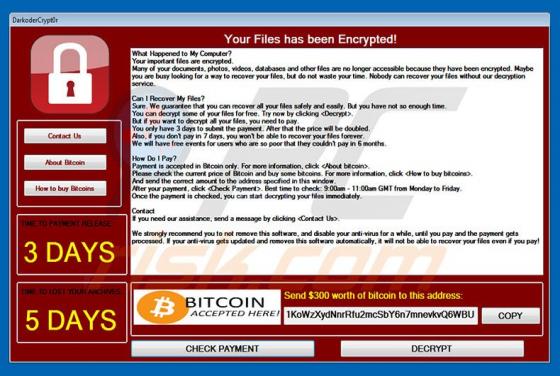DarkoderCrypt0r Ransomware