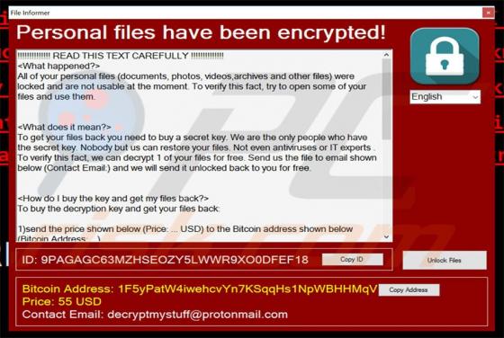 File Informer Ransomware