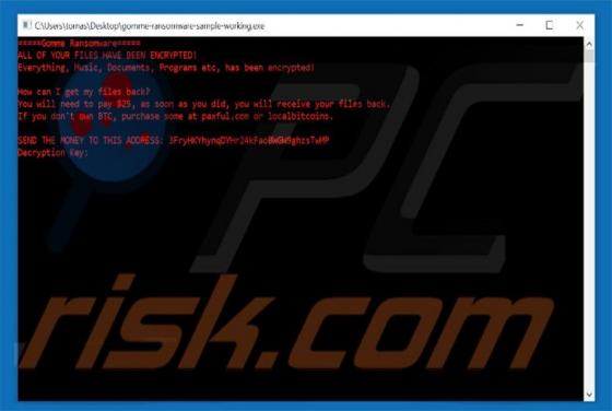 Gomme Ransomware