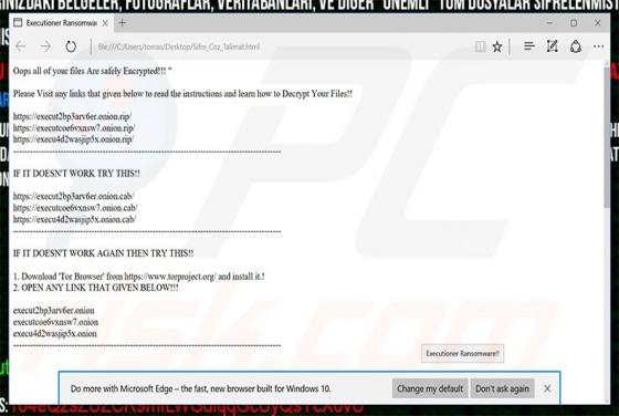 Executioner (Cellat) Ransomware