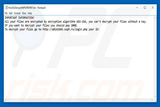 Spectre Ransomware