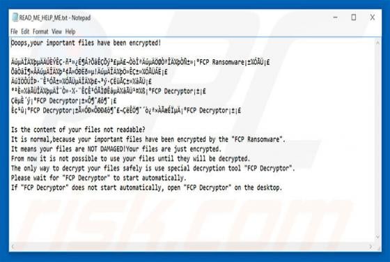 FCP Ransomware