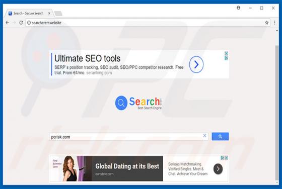 Searchererr.website Redirect