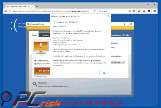 Il computer è stato BLOCCATO Scam