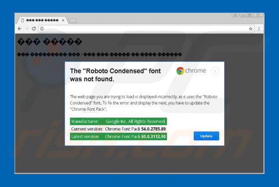The Roboto Condensed Font Was Not Found Scam