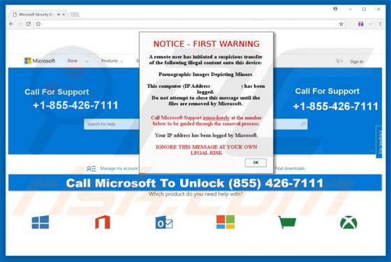 Notice - First Warning Scam