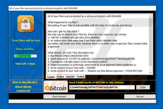 Hacked Ransomware