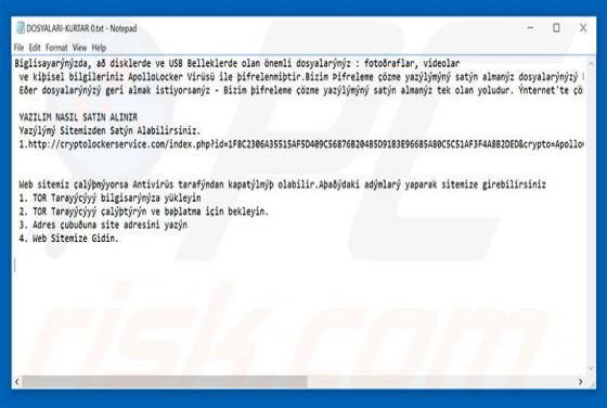 ApolloLocker Ransomware