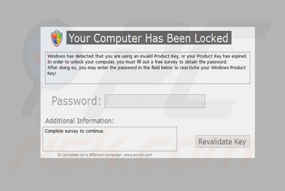 Product Key Has Expired Scam