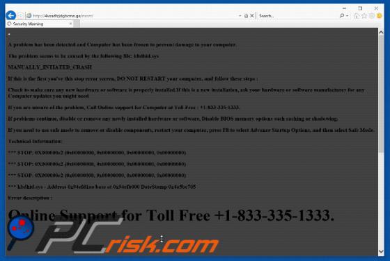 Your Data Is At A Serious Risk Scam