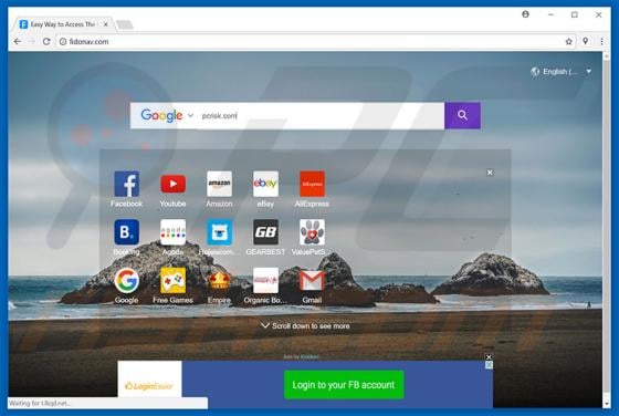 Fidonav.com Redirect