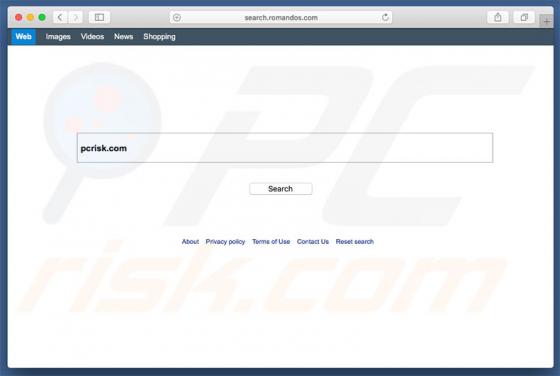 Search.romandos.com Redirect (Mac)