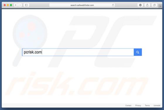 Search.safewebfinder.com Redirect (Mac)