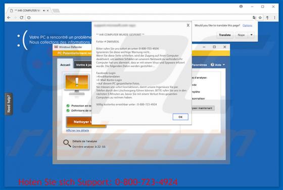 IHR COMPUTER WURDE GESPERRT Scam