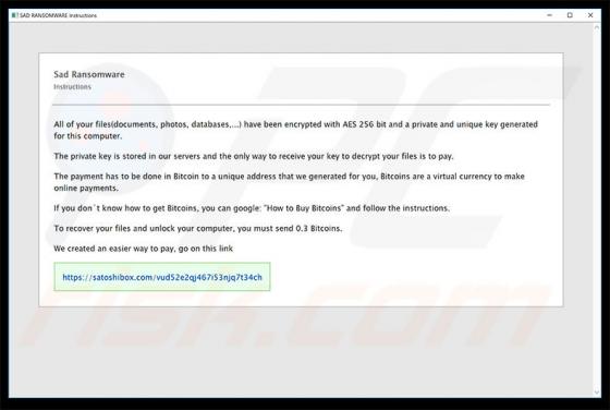 Sad Ransomware