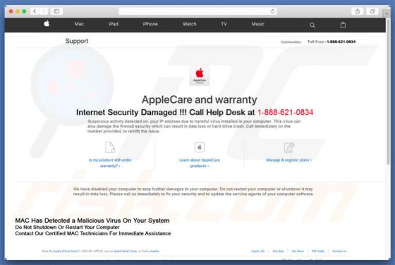 AppleCare And Warranty Scam (Mac)