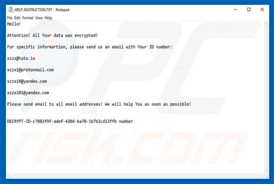 XZZX Ransomware