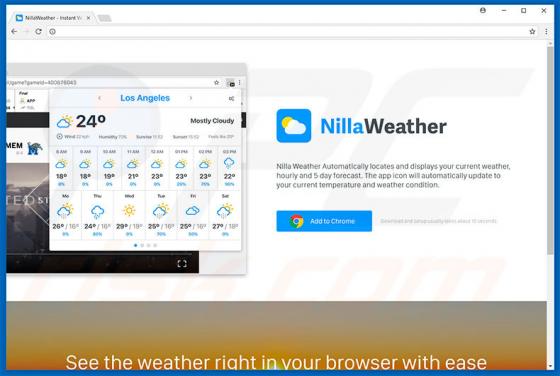 Nilla Weather Adware