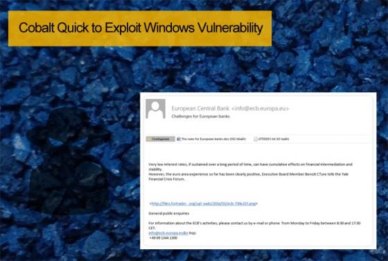 Cobalt Quick to Exploit Windows Vulnerability