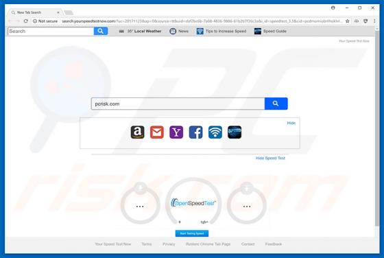 Search.yourspeedtestnow.com Redirect