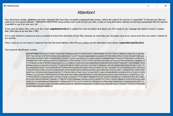 Napoleon Ransomware