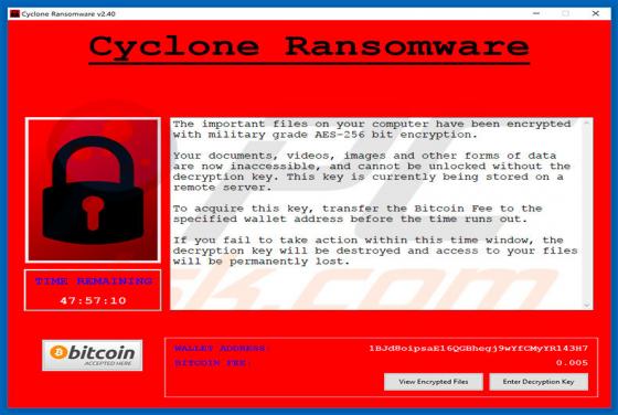 Cyclone Ransomware