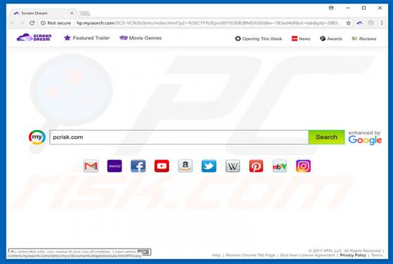 Hp.mysearch.com Redirect