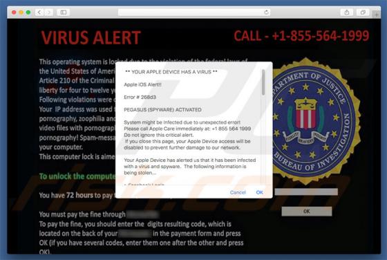 PEGASUS SPYWARE ACTIVATED Scam (Mac)