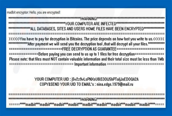MadBit Ransomware