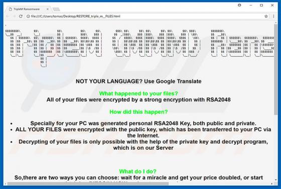 TripleM Ransomware