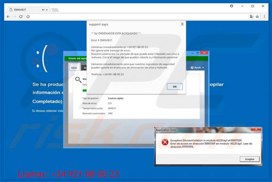Su Ordenador Está Bloqueado Scam
