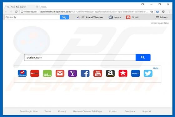 Search.hemailloginnow.com Redirect