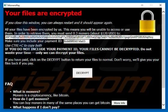 MoneroPay Ransomware