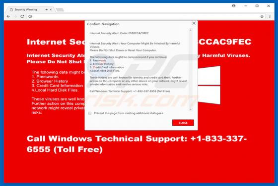 Code 055BCCAC9FEC Scam