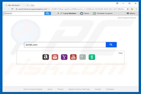 Hactivecouponsexplore.com Redirect