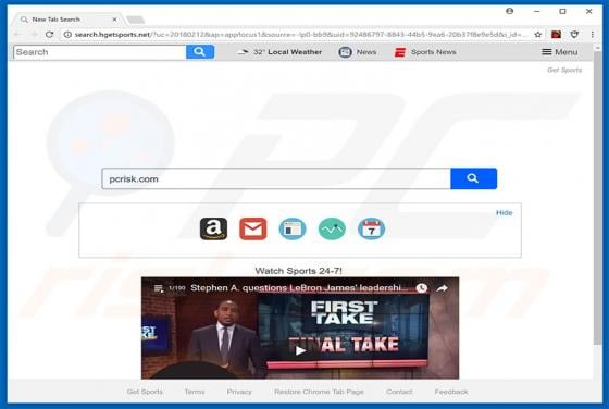 Search.hgetsports.net Redirect
