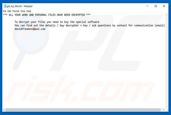 David Ransomware