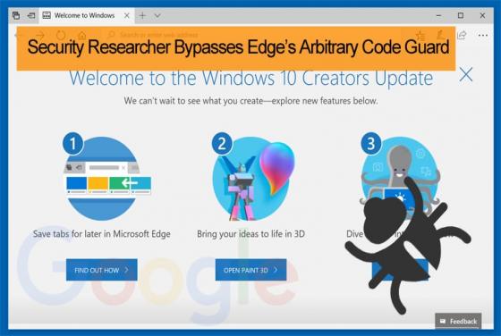 Security Researcher Bypasses Edge’s Arbitrary Code Guard