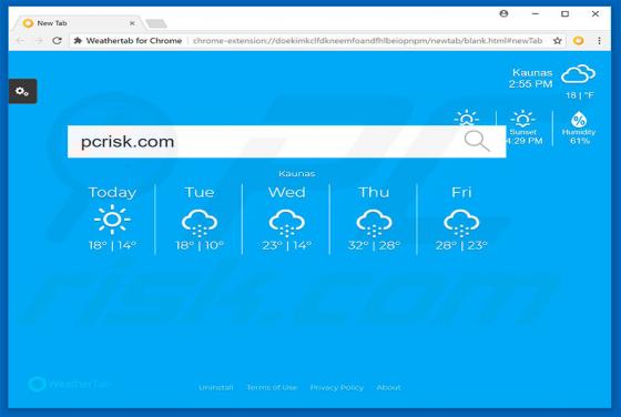 WeatherTab Browser Hijacker