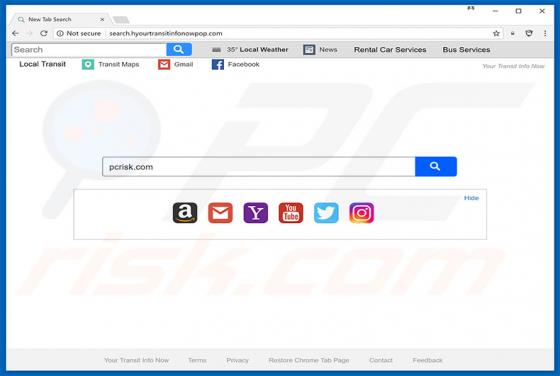 Hyourtransitinfonowpop.com Redirect