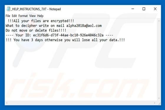 MOLE66 Ransomware