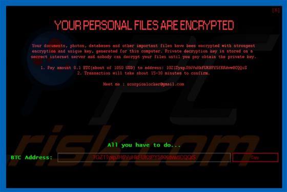 ScorpionLocker Ransomware
