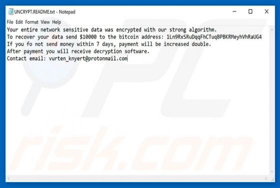 Vurten Ransomware