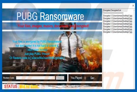 PUBG Ransomware