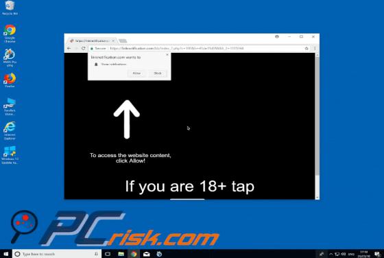 Allow Website Notifications POP-UP Scam