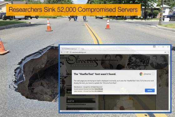 Researchers Sink 52,000 Compromised Servers