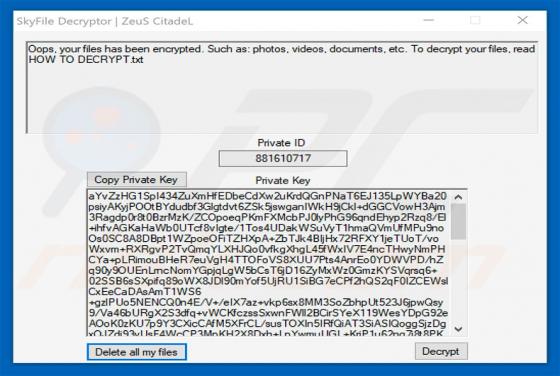 SkyFile Ransomware